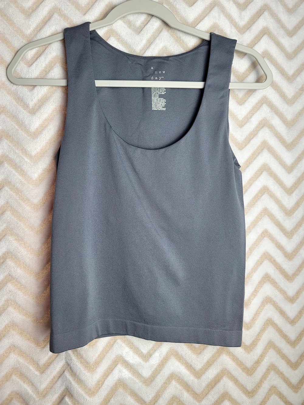 a new day Charcoal Grey Scoop Neck Tank Top